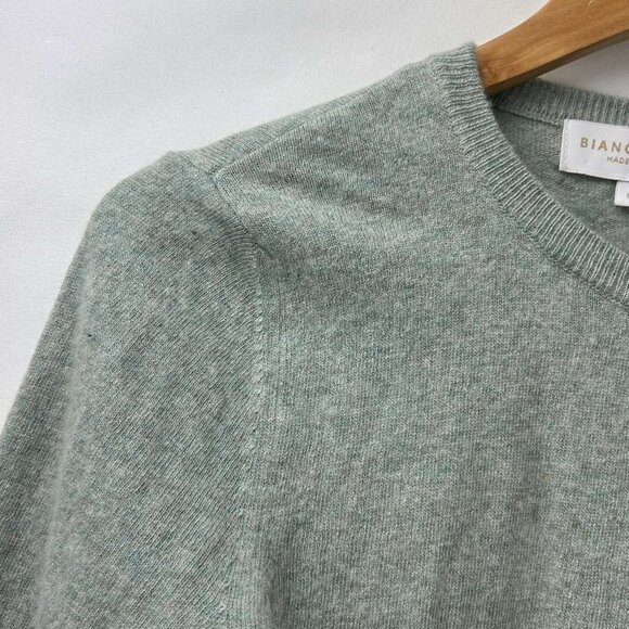 Bianco & Blu Girls Large Gray Cashmere & Wool Blend Sweater Cardigan - Picture 10 of 11